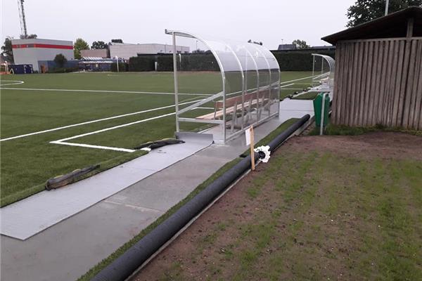 Aanleg kunstgras voetbal- en korfbalveld - Sportinfrabouw NV